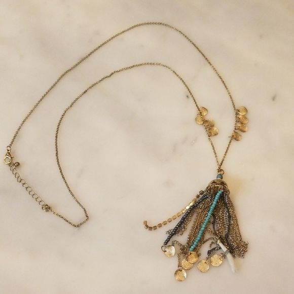 Long Boho Statemet Necklace - Picture 1 of 6